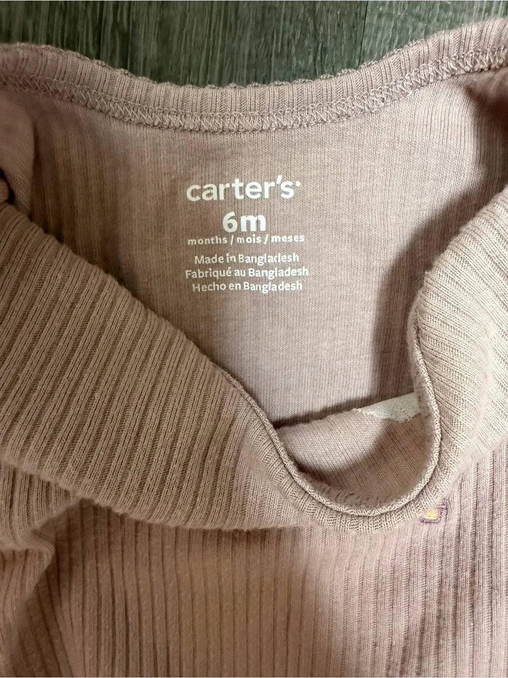 Carter's Light Purple Ribbed Baby Bodysuit & Legging Set